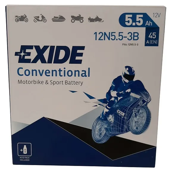  opakowanie akumulatora EXIDE 12N5.5-3B