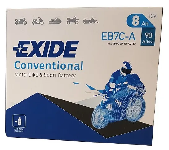  opakowanie akumulatora EXIDE EB7C-A/YB7C-A
