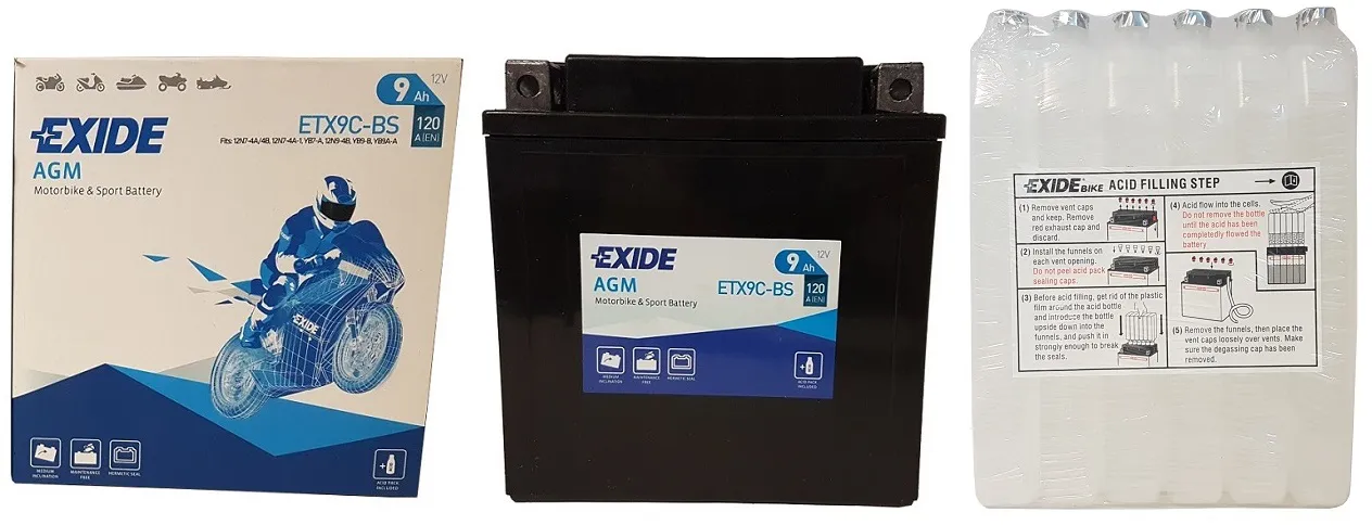  Akumulator EXIDE ETX9C/YTX9C-BS