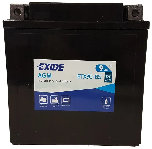 Akumulator EXIDE ETX9C/YTX9C-BS