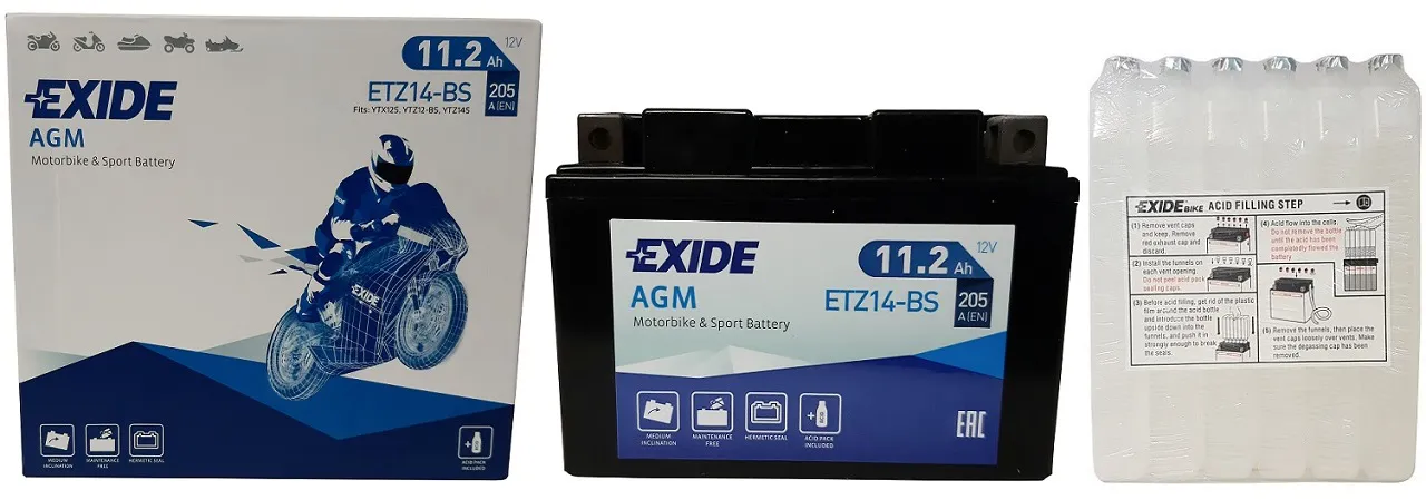  Zestaw EXIDE ETZ14-BS/YTZ14S-BS