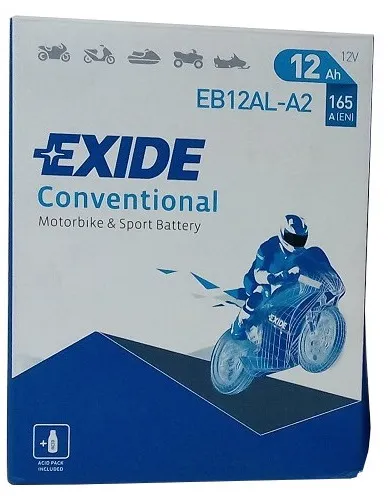  opakowanie akumulatora EXIDE EB12AL-A2/YB12AL-A2