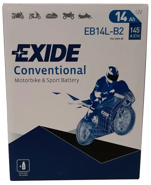  opakowanie akumulatora EXIDE EB14L-B2/YB14L-B2