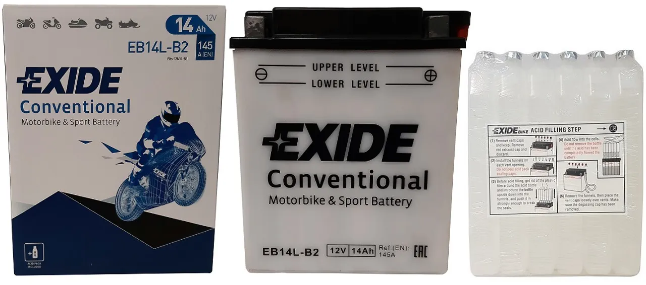  zestaw akumulatora EXIDE EB14L-B2/YB14L-B2