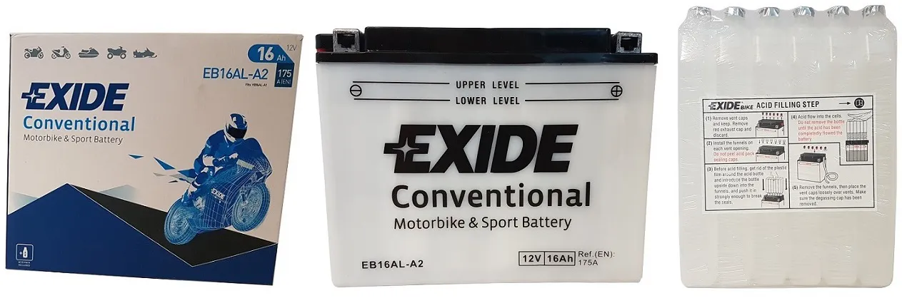 Akumulator EXIDE EB16AL-A2/YB16AL-A2 12V 16Ah 175A