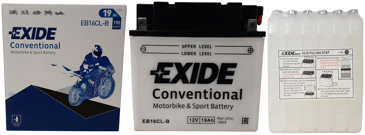  zestaw akumulatora EXIDE EB16CL-B/YB16CL-B