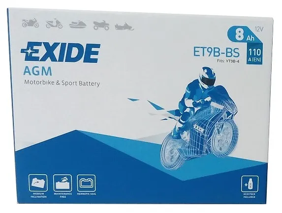  Akumulator EXIDE ET9B-BS/YT9B-BS