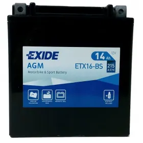 Akumulator EXIDE ETX16-BS/YTX16-BS