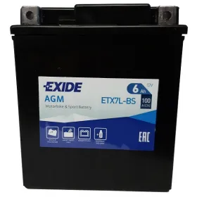 Akumulator motocyklowy EXIDE ETX7L-BS/YTX7L-BS 12V 6Ah 100A