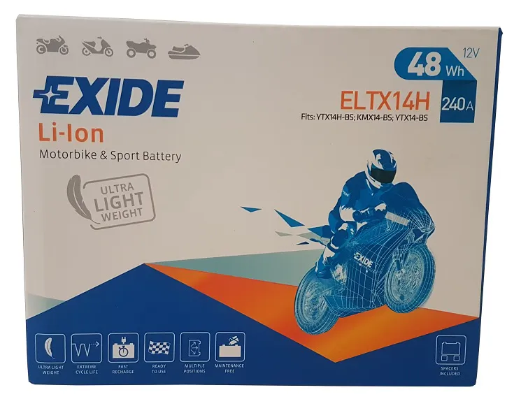  Akumulator EXIDE Li-Ion Lithium ELTX14H 12V 48Wh 240A