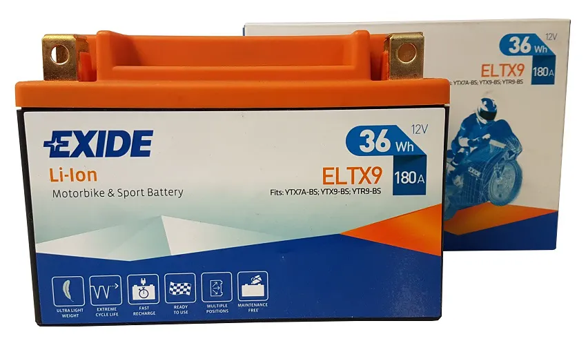  Akumulator EXIDE Li-Ion Lithium ELTX9 12V 36Wh 180A