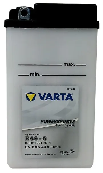  Akumulator VARTA B49-6 6V 8Ah 40A