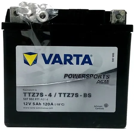 Akumulator VARTA TTZ7S-BS/YTZ7S-BS 12V 5Ah 120A