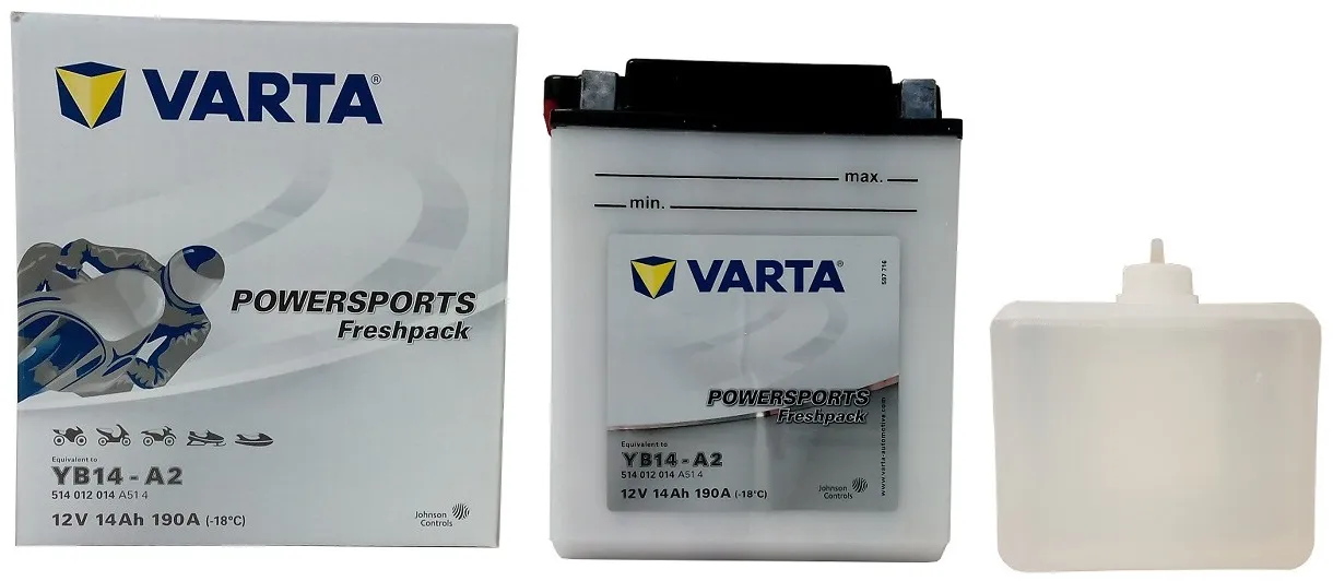  Zestaw akumulatora z elektrolitem VARTA YB14-A2
