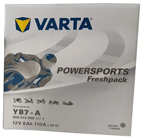  Opakowanie akumulatora Akumulator VARTA YB7-A