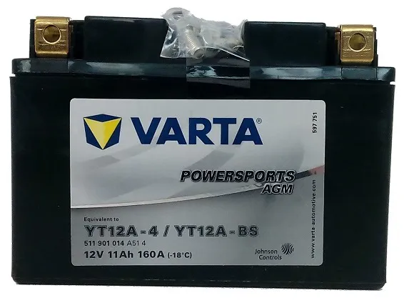   Akumulator motocyklowy VARTA YT12A-BS 12V 11Ah 160A