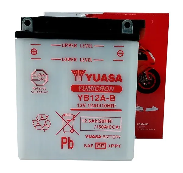  Akumulator YUASA YB12A-B 12V 12Ah 150A