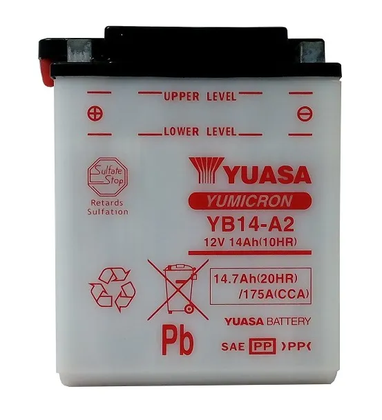  Akumulator YUASA YB14-A2 12V 14Ah 175A