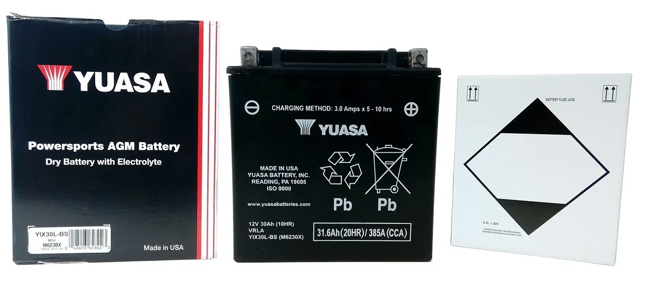  Zestaw akumulatora YUASA YIX30L-BS