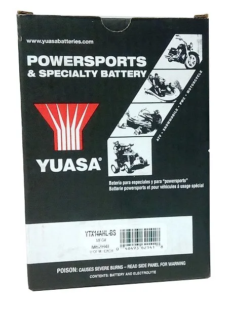  Akumulator YUASA YTX14AHL-BS 12V 12Ah 210A