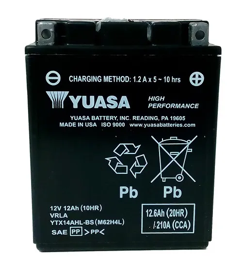 Akumulator YUASA YTX14AHL-BS 12V 12Ah 210A