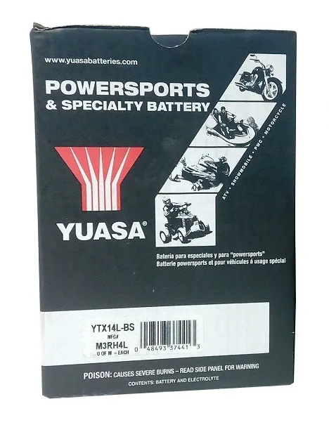  Akumulator YUASA YTX14L-BS 12V 12AH 200A
