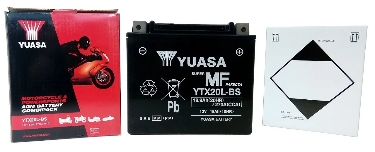 YUASA YTX20L-BS 12V 18Ah 270A