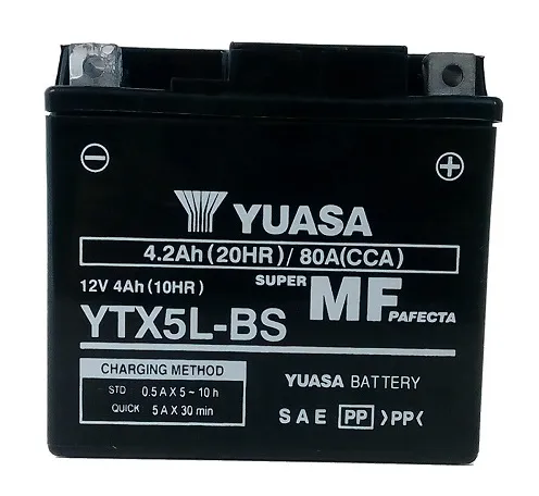  Akumulator YUASA YTX5L-BS 12V 4Ah 80A
