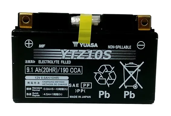 Akumulator motocyklowy YUASA YTZ10S-BS 12V 8.6Ah 190A