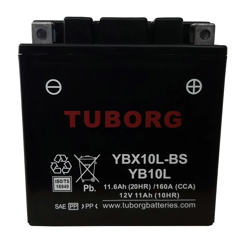  Akumulator TUBORG AGM YBX10L-BS 12V 11AH 160A