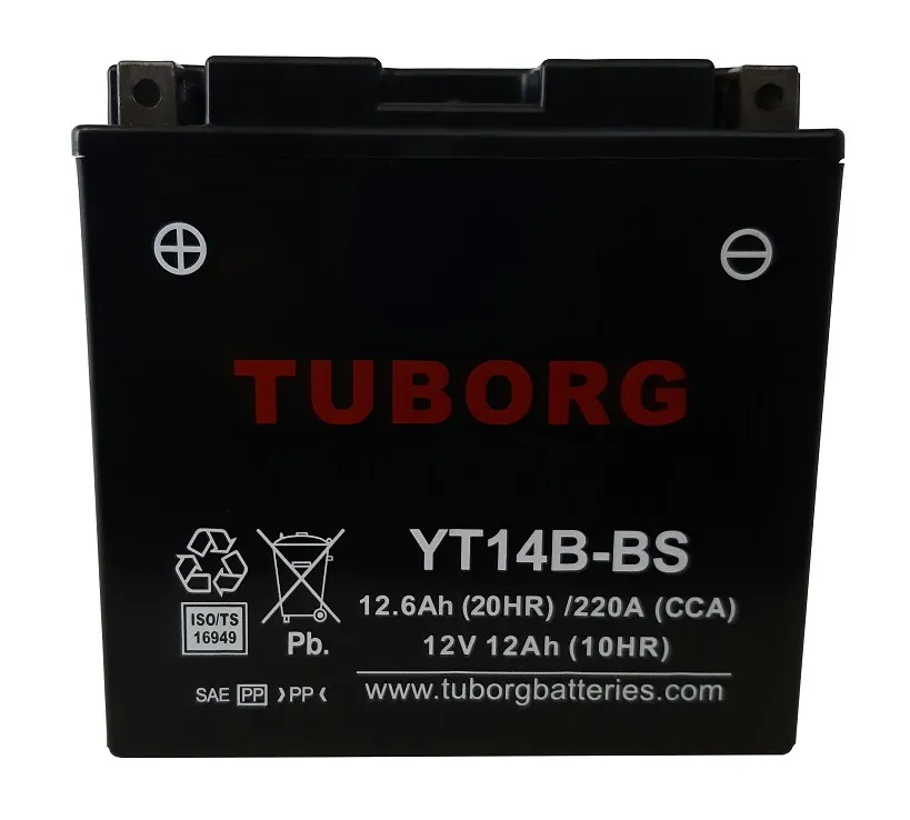 Akumulator TUBORG AGM YT14B-BS 12V 12AH 220A