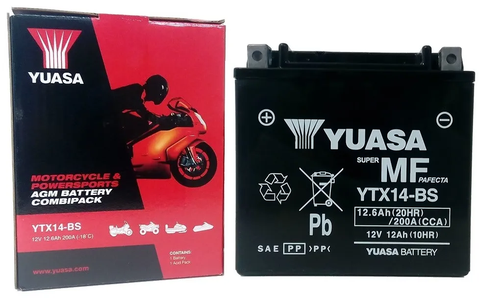Akumulator YUASA YTX14 12V 12Ah 200A
