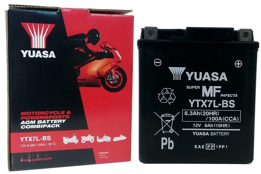  Akumulator YUASA YTX7L-BS 12V 6Ah 100A